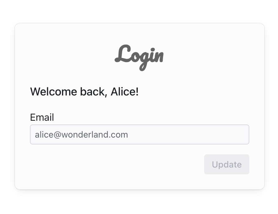 Screenshot of Logged-in Screen